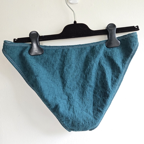 New Free People Free-est The Traci Deep Teal Bikini Bottoms NWOT Size Large - Picture 7 of 9